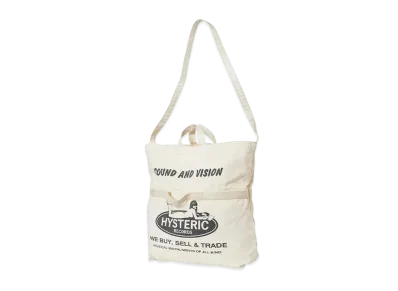 HYSTERIC GLAMOUR Hysteric Records 2Way Tote Bag "White"