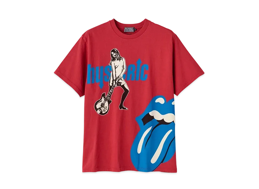 HYSTERIC GLAMOUR x THE ROLLING STONES Girl/Tongue T-Shirt "Red"