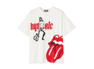 HYSTERIC GLAMOUR x THE ROLLING STONES Girl/Tongue T-Shirt "White"