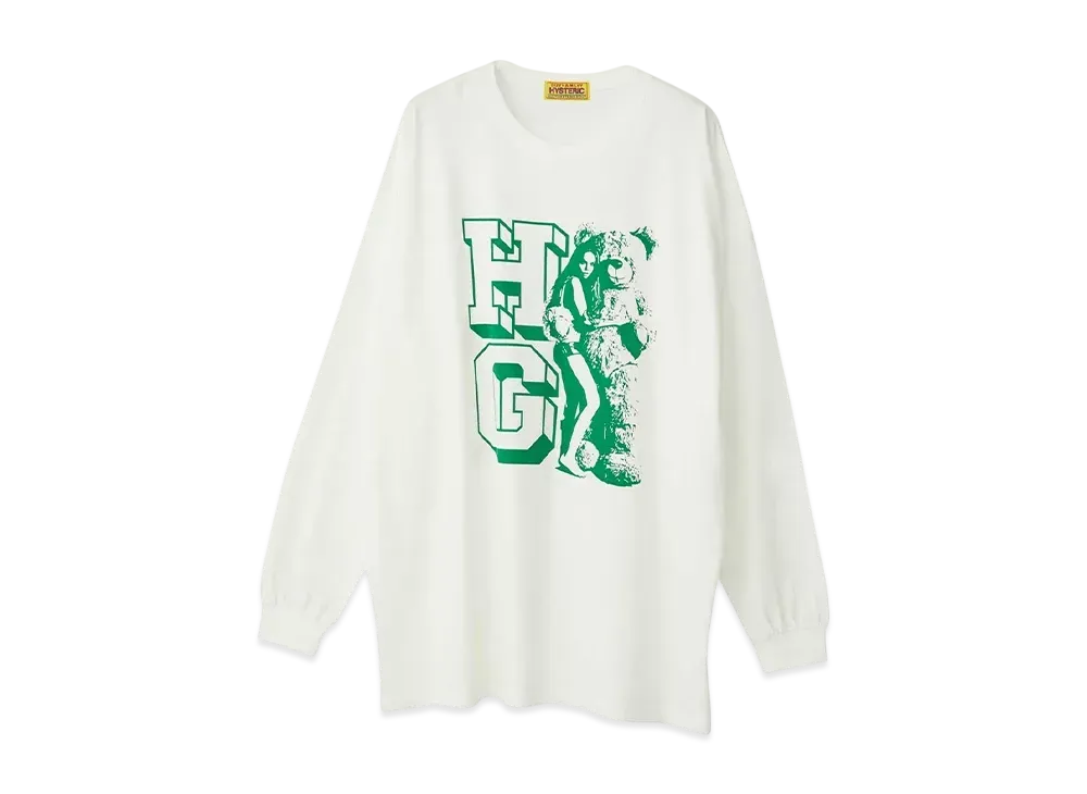 HYSTERIC GLAMOUR HG Woman Bear Oversized T-Shirt "White"