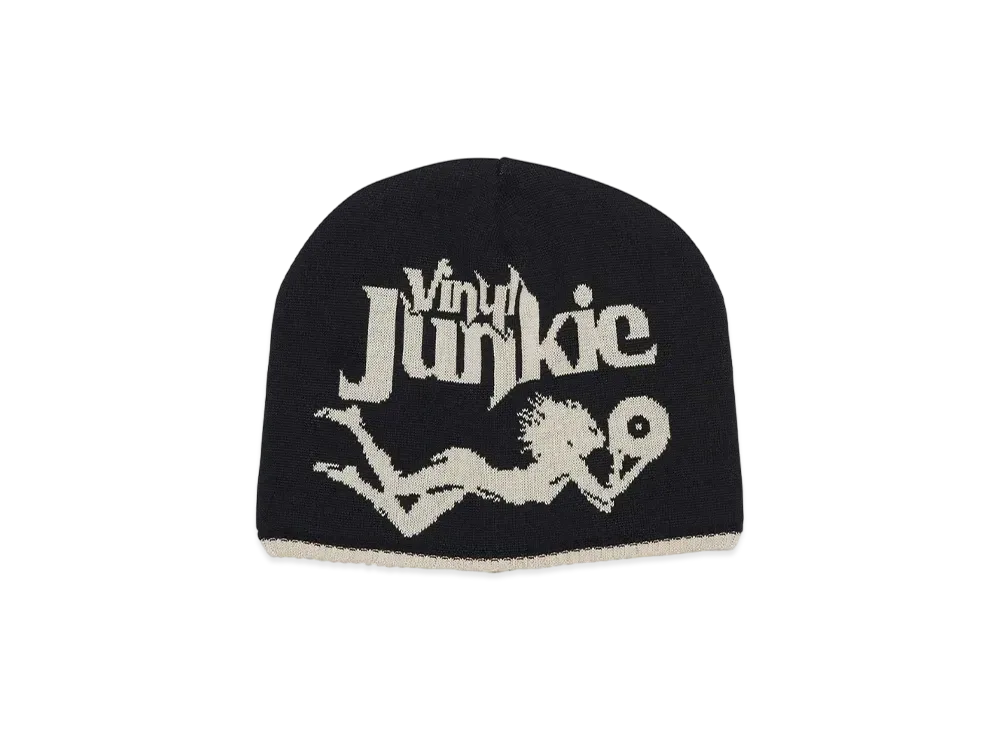 HYSTERIC GLAMOUR Vinyl Junkie Knit Cap "Black"