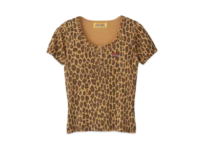 HYSTERIC GLAMOUR Leopard Pattern Pullover "Beige"