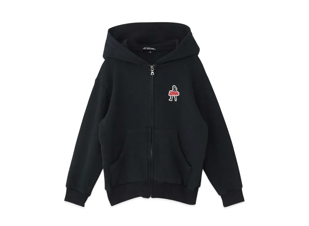HYSTERIC GLAMOUR Untamed Girl Hoodie "Black"