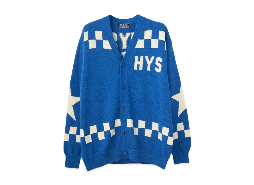 HYSTERIC GLAMOUR In The Studio Knit Cardigan "Blue"