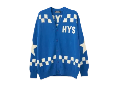 HYSTERIC GLAMOUR In The Studio Knit Cardigan "Blue"