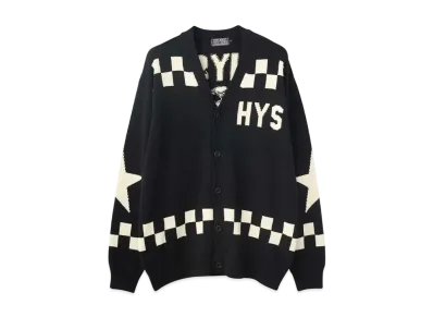 HYSTERIC GLAMOUR In The Studio Knit Cardigan "Black"