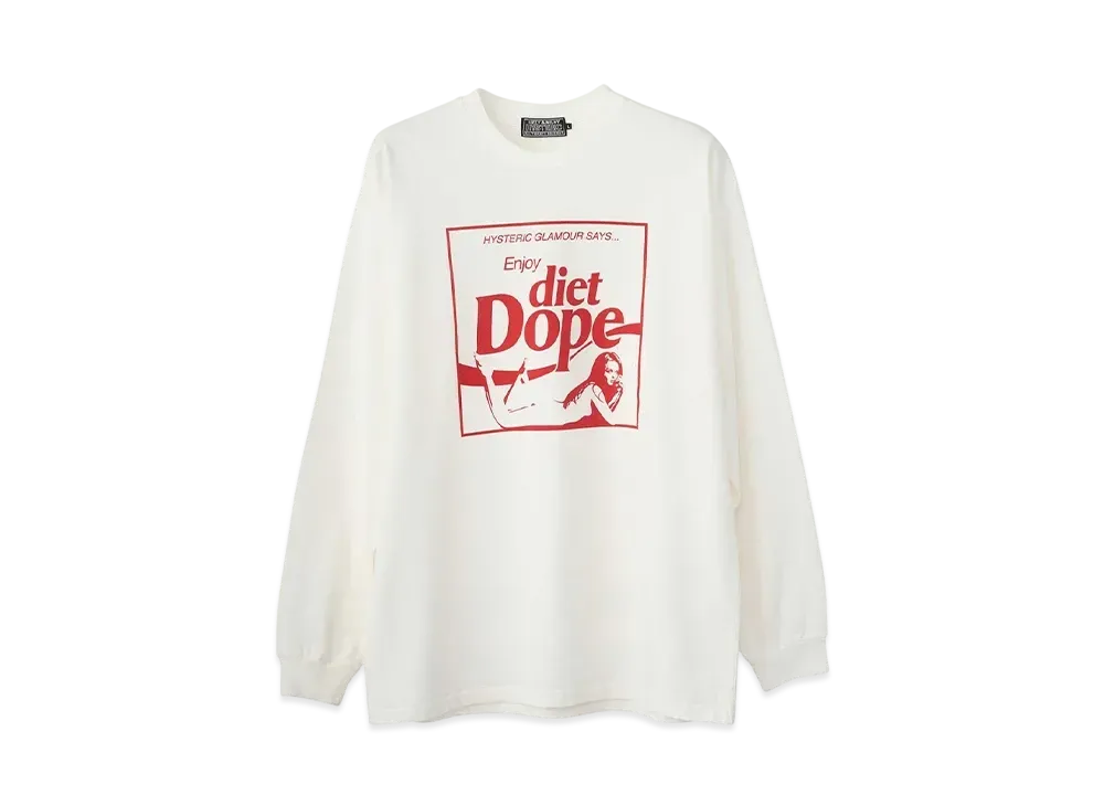 HYSTERIC GLAMOUR Diet Dope T-Shirt "White"