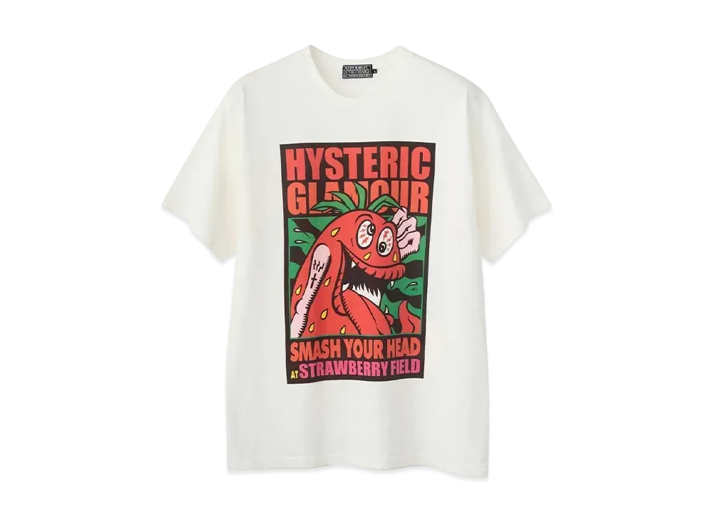 HYSTERIC GLAMOUR Smash Your Head SBM T-Shirt "White"