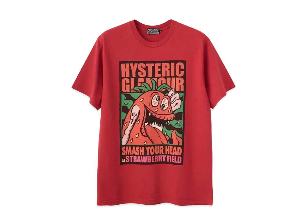 HYSTERIC GLAMOUR Smash Your Head SBM T-Shirt "Red"