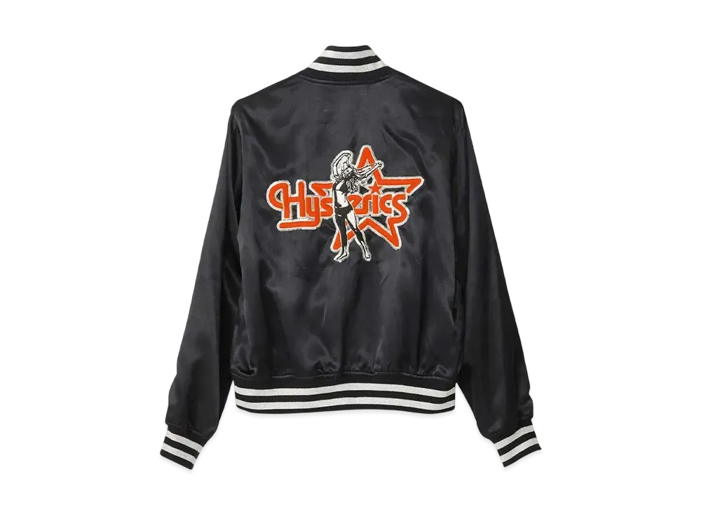 HYSTERIC GLAMOUR Star Woman Embroidery Sukajan "Black"