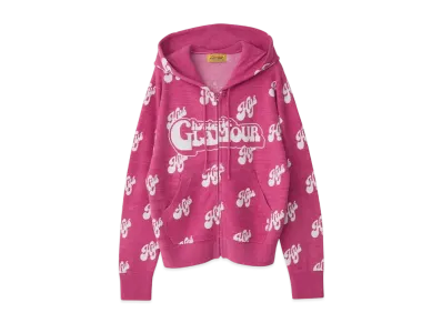 HYSTERIC GLAMOUR Swash Monogram Jacquard Parka "Red"