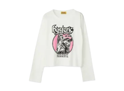 HYSTERIC GLAMOUR Hysteric Vip Club Short Length T-Shirt "White"