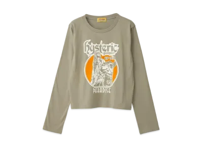 HYSTERIC GLAMOUR Hysteric Vip Club Short Length T-Shirt "Khaki"