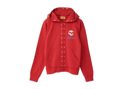 HYSTERIC GLAMOUR Skull Berry Short Hoodie "Red"