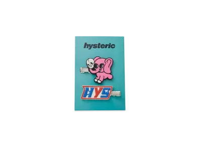 HYSTERIC GLAMOUR Hys Elephant Hair Clip "Pink"