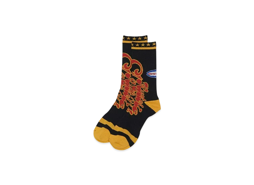 HYSTERIC GLAMOUR Super 70S Socks "Black"