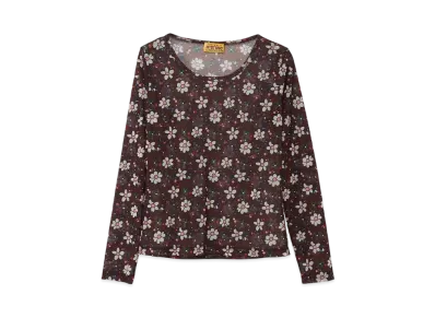 HYSTERIC GLAMOUR 70's Flower Pattern T-Shirt "Brown"