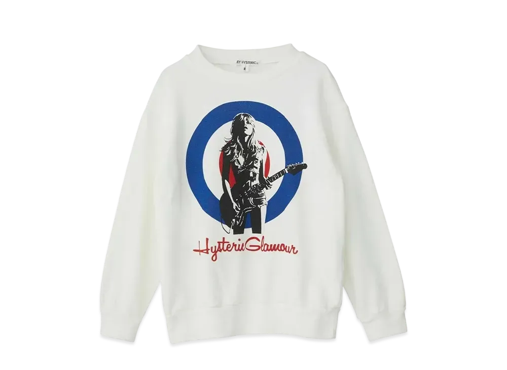 HYSTERIC GLAMOUR UK Tribute Sweatshirt "White"