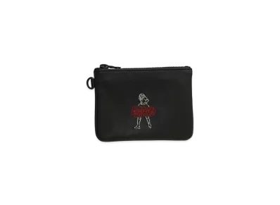 HYSTERIC GLAMOUR Vixen Line Embroidery Leather Wallet "Black"