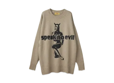 HYSTERIC GLAMOUR Speak No Evil One Piece "Beige"