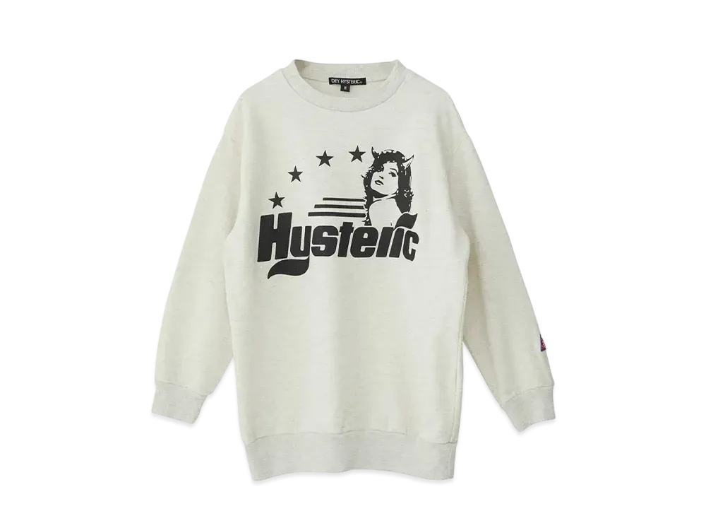HYSTERIC GLAMOUR Evil's Daydream Sweat "Beige"