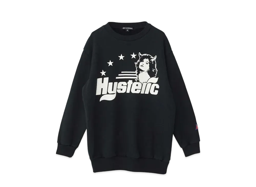 HYSTERIC GLAMOUR Evil's Daydream Sweat "Black"