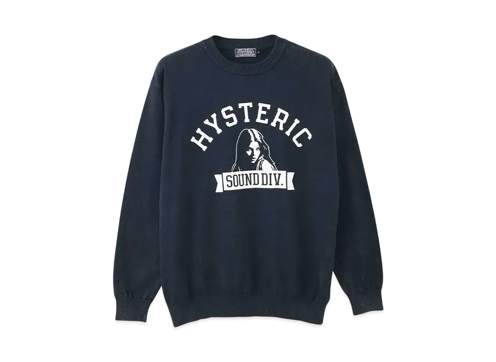 HYSTERIC GLAMOUR Sound Division Sweater "Black"