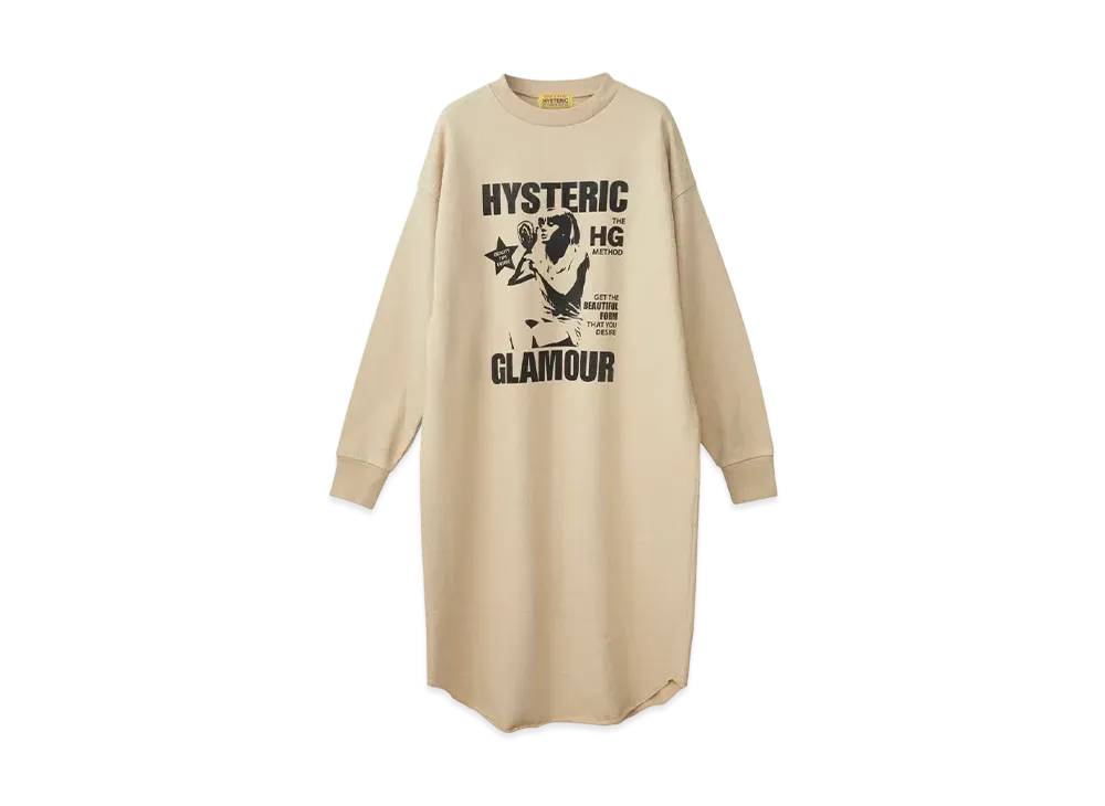 HYSTERIC GLAMOUR Beauty Tips Dress "Beige"
