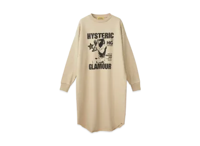 HYSTERIC GLAMOUR Beauty Tips Dress "Beige"
