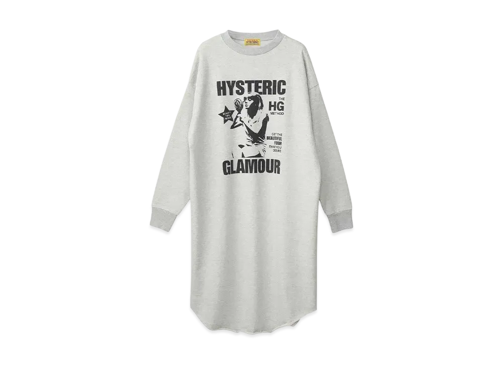 HYSTERIC GLAMOUR Beauty Tips Dress "Top Gray"