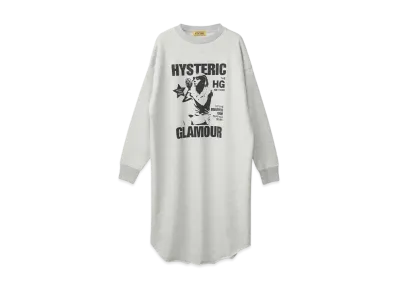 HYSTERIC GLAMOUR Beauty Tips Dress "Top Gray"