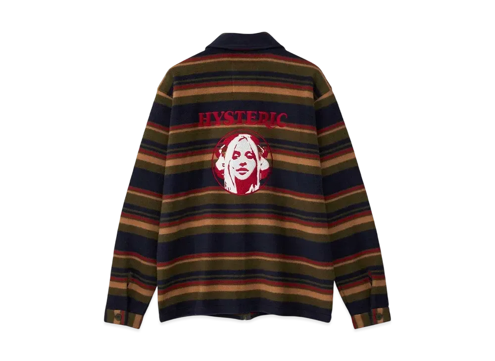 HYSTERIC GLAMOUR Sound Of The Future Embroidered Work Jacket "Green"