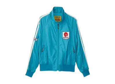 HYSTERIC GLAMOUR Glamor Power Emblem Stand Collar Blouson "Blue"