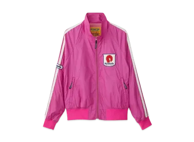 HYSTERIC GLAMOUR Glamor Power Emblem Stand Collar Blouson "Pink"