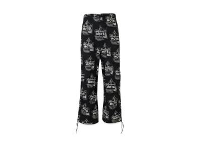 HYSTERIC GLAMOUR Hysteric Motel Pattern Easy Wide Pants "Black"