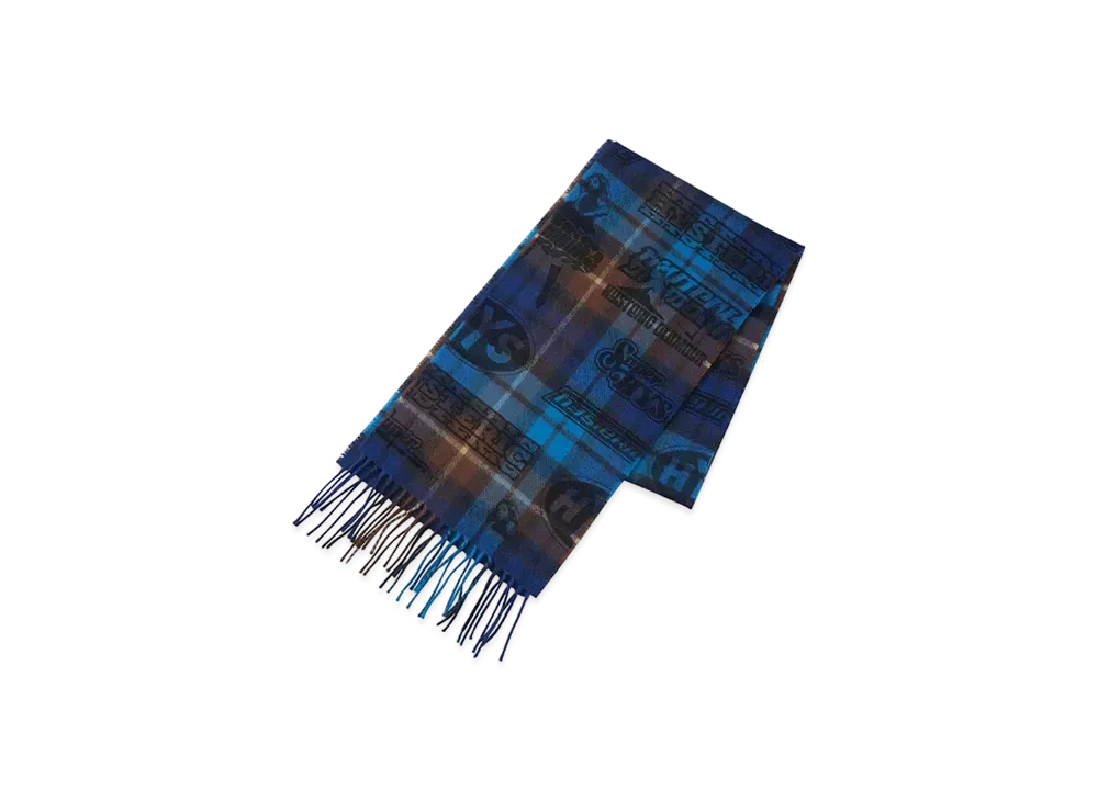 HYSTERIC GLAMOUR John Scott/VIXEN BOX Pattern Check Muffler "Charcoal"