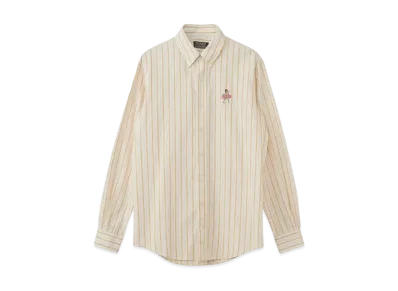 HYSTERIC GLAMOUR Vixen Line Embroidery Button Down Shirt "White"