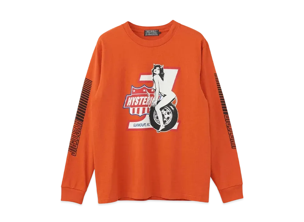 HYSTERIC GLAMOUR Hg.Inc. T-Shirt "Orange"