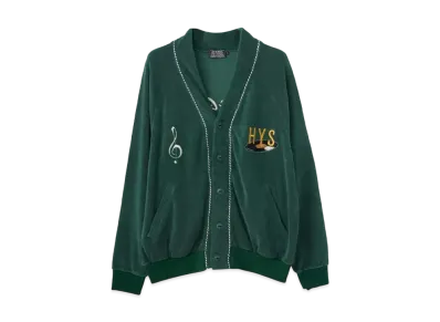 HYSTERIC GLAMOUR Break It Up Embroidery Cardigan "Green"
