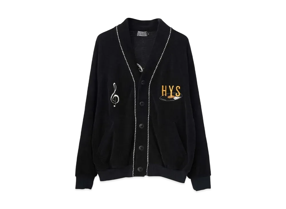 HYSTERIC GLAMOUR Break It Up Embroidery Cardigan "Black"
