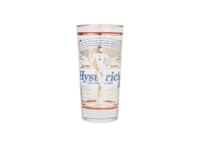 HYSTERIC GLAMOUR Hg Label Beer Glass "White"