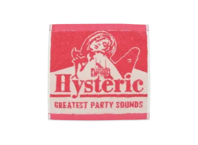 HYSTERIC GLAMOUR Guitar Girl Towel Handkerchief "Pink"