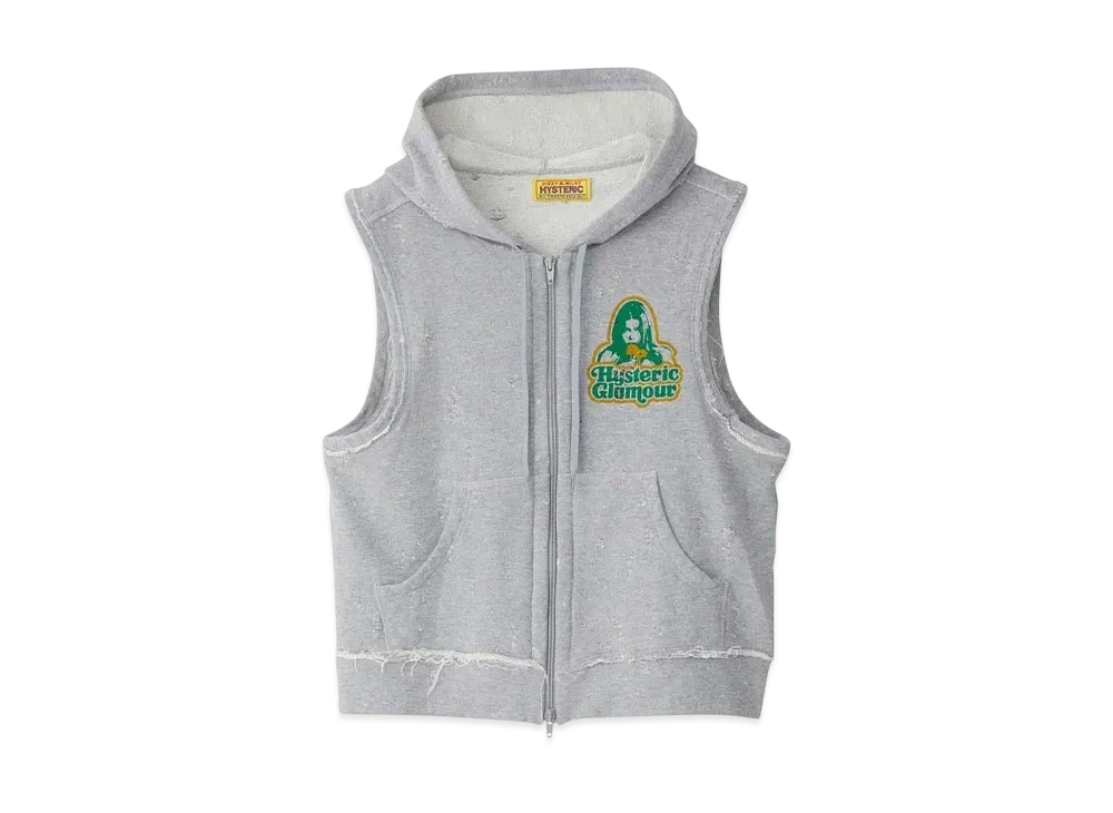 HYSTERIC GLAMOUR Girls Take Over Vest "Top Gray"