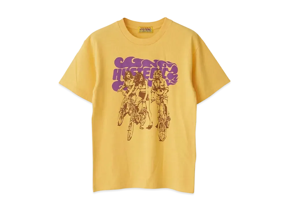 HYSTERIC GLAMOUR Hit The Road Chibi T-Shirt "Yellow"