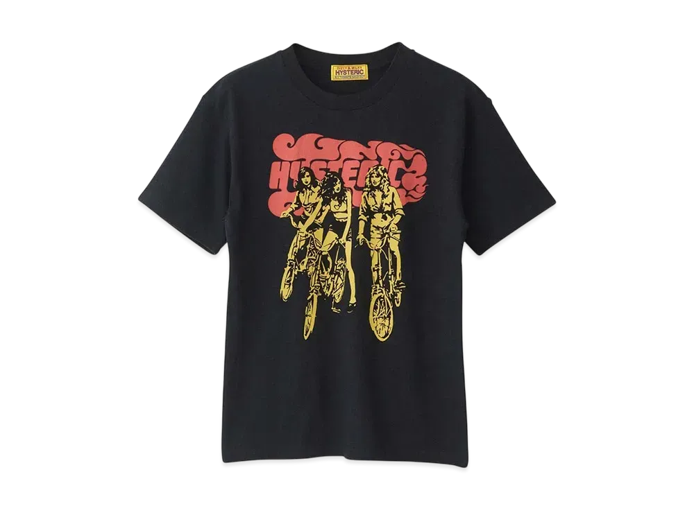 HYSTERIC GLAMOUR Hit The Road Chibi T-Shirt "Black"