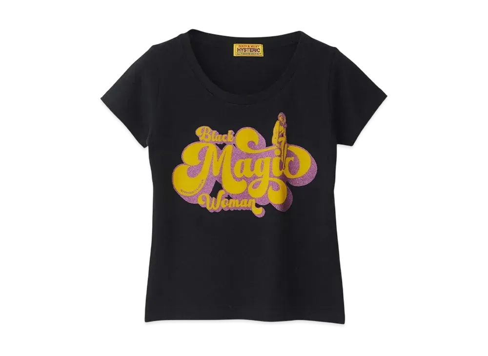 HYSTERIC GLAMOUR Black Magic Woman Chibi T-Shirt "Black"