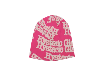 HYSTERIC GLAMOUR Type Logo Oversized Beanie "Pink"