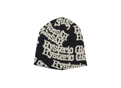 HYSTERIC GLAMOUR Type Logo Oversized Beanie "Black"