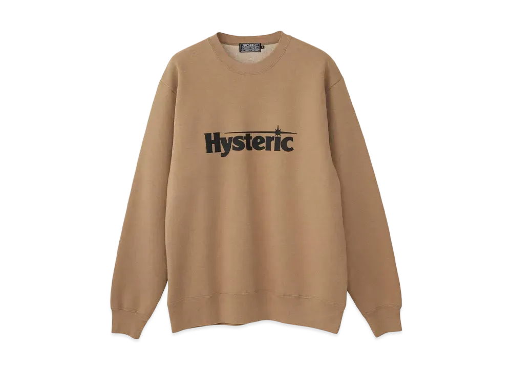 HYSTERIC GLAMOUR Flying V Sweatshirt "Beige"