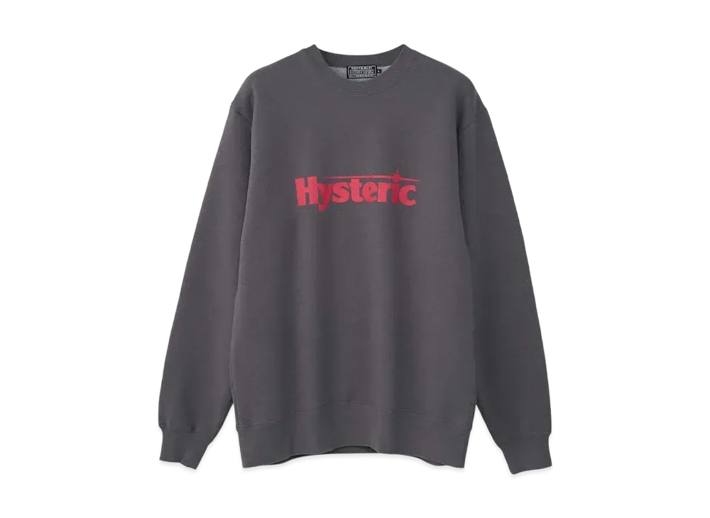 HYSTERIC GLAMOUR Flying V Sweatshirt "Charcoal Gray"